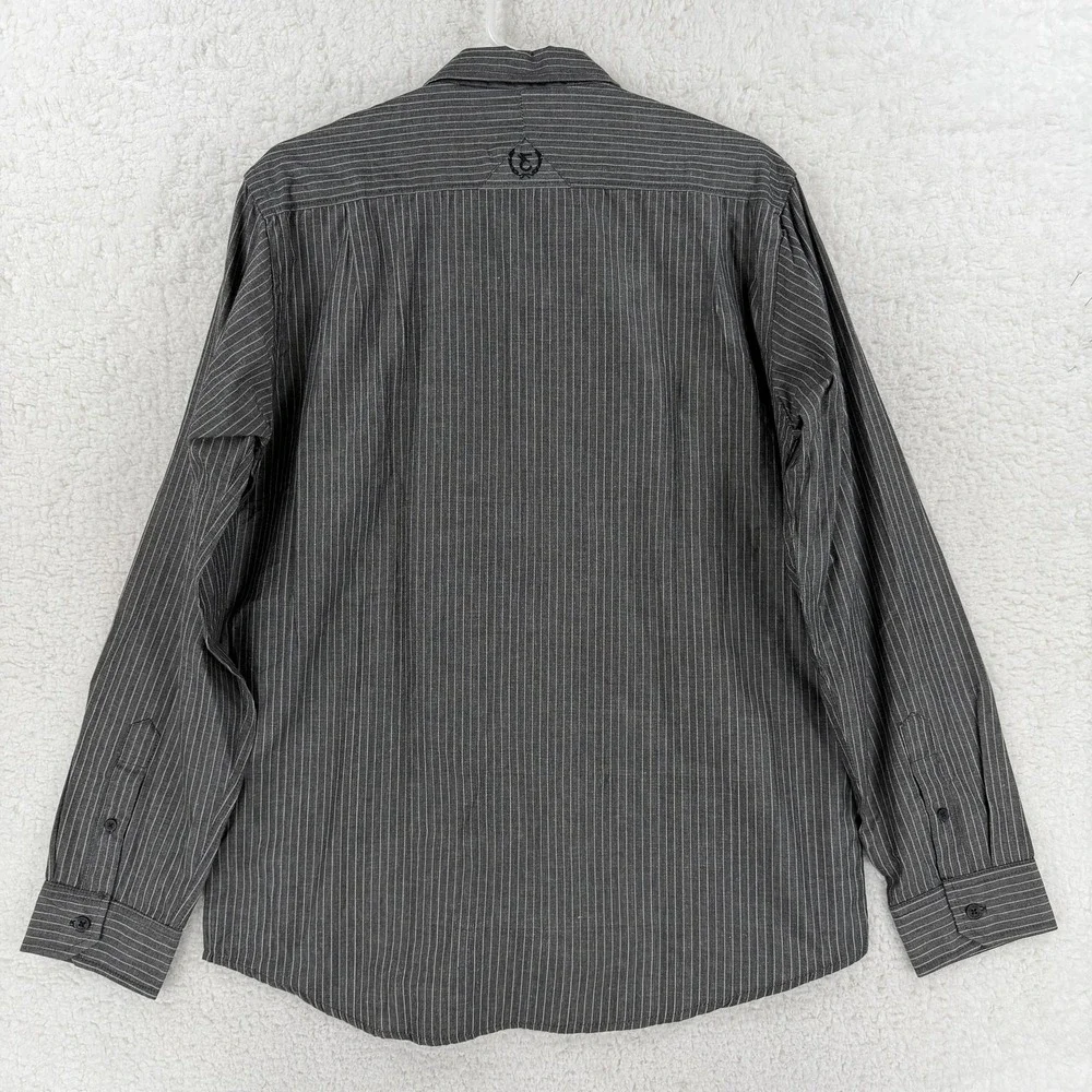 Ezekiel Shirt Mens Large Spector Black Stripe Long Sleeve Button Front‎ Casual